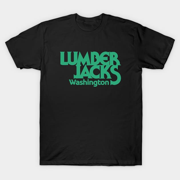 Defunct Washington Lumberjacks Basketball T-Shirt by LocalZonly